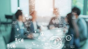 Group of businessperson meeting in office and data analysis concept. Technology of business. ERP. Enterprise Resources Planning. - Powered by Shutterstock - Get 15% off with code: PIKWIZARD15