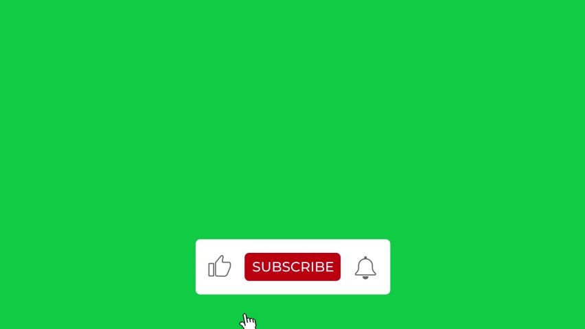 Animated YouTube Subscribe Button for Video Overlay. Like Subscribe Bell Notification Button, subscribe to channel. Green Screen, Green Background, a Technology Video by Singh Virender