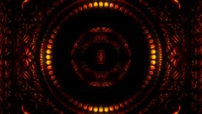 Trippy Universe Creation Colorful Hexagram 3D Seamless Loop 4k Background Vivid Hallucination Art