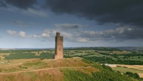 Castle Hill in Almondbury overlooking Huddersfield in the Metropolitan Borough of Kirklees, West Yorkshire - Powered by Shutterstock - Get 15% off with code: PIKWIZARD15