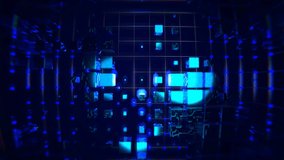 Abstract cubes. Rotation of cubes around the camera. Seamless video. Looped animation. - Powered by Shutterstock - Get 15% off with code: PIKWIZARD15