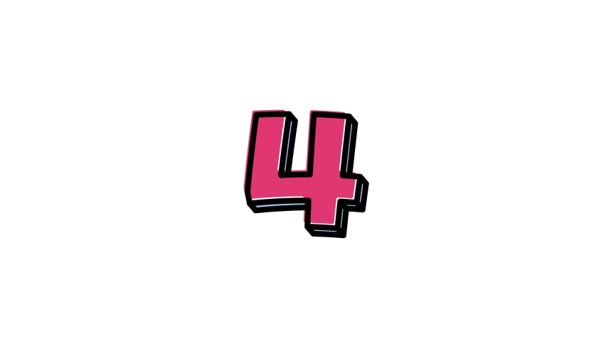 5 seconds countdown in pop style