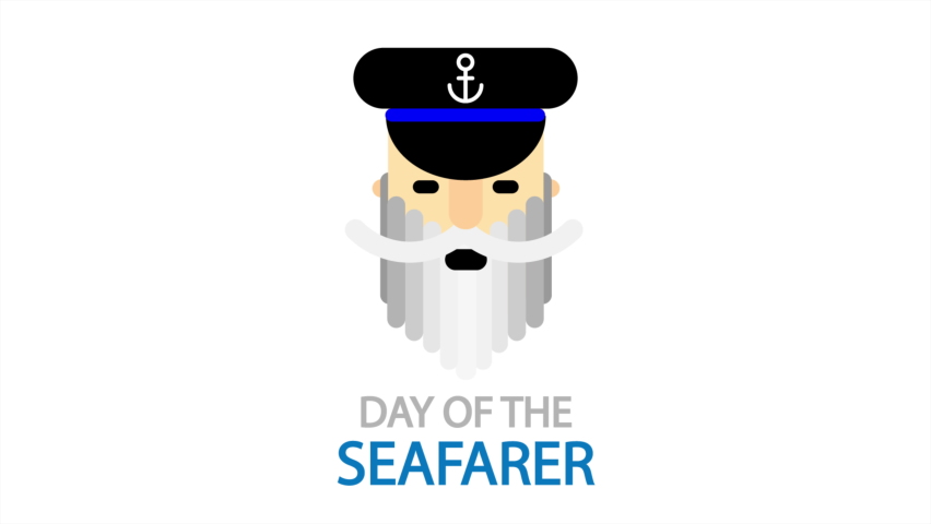 Day of the Seafarer Sailor, art video illustration.
