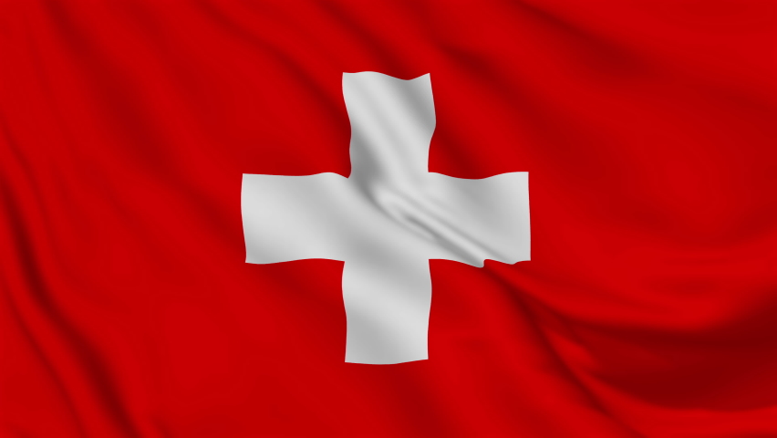 Flag of Switzerland. High quality 4K resolution	 Royalty-Free Stock Footage #1091870013
