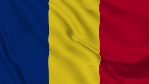 Flag of Romania. High quality 4K resolution	