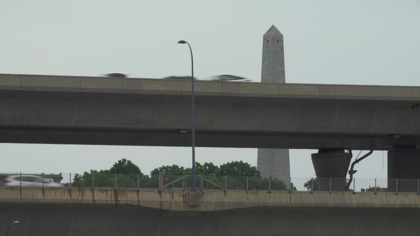 Bunker Hill Monument in Charlestown, Boston, MA