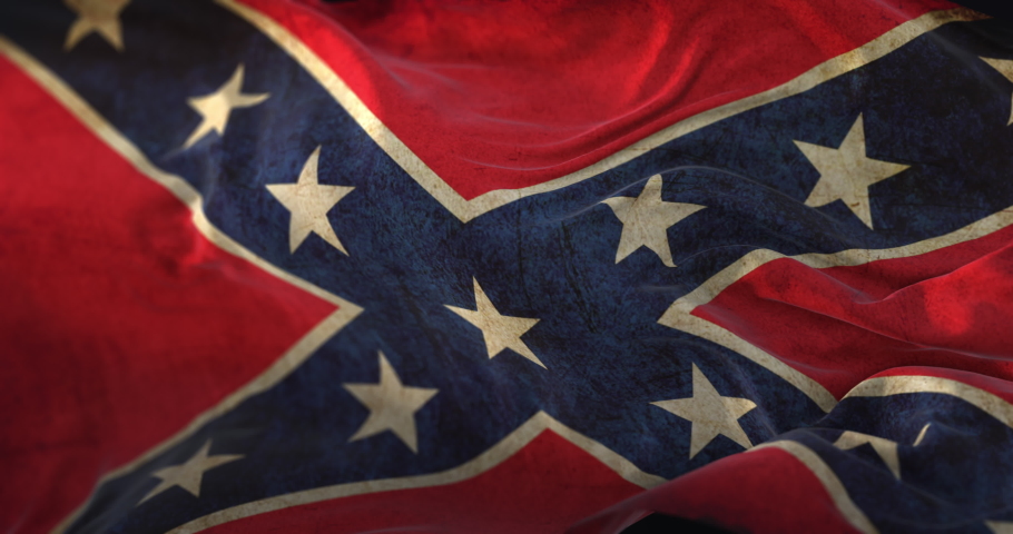 Old flag of the Confederate States of America also called Navy Jack. Loop