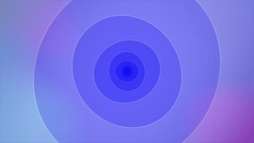 Pastel colors. Blue circles motion background. Seamless loop. Video animation. Ultra HD 4K 3840x2160