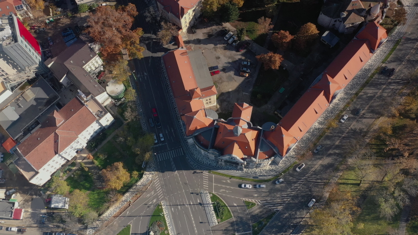 Piarist Church built by the piarist monks order, also known as the Order of Poor Clerics Regular of the Mother of God of the Pious Schools. Timisoara city, Timis County - Romania; CCA. 2020