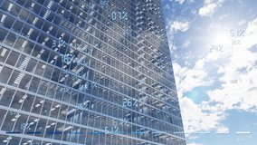 Growing chart and financial figures with growth demand annual report for real estate for property developers. Growth bar with stock market indexes and prices for financial securities. Inflation data. - Powered by Shutterstock - Get 15% off with code: PIKWIZARD15