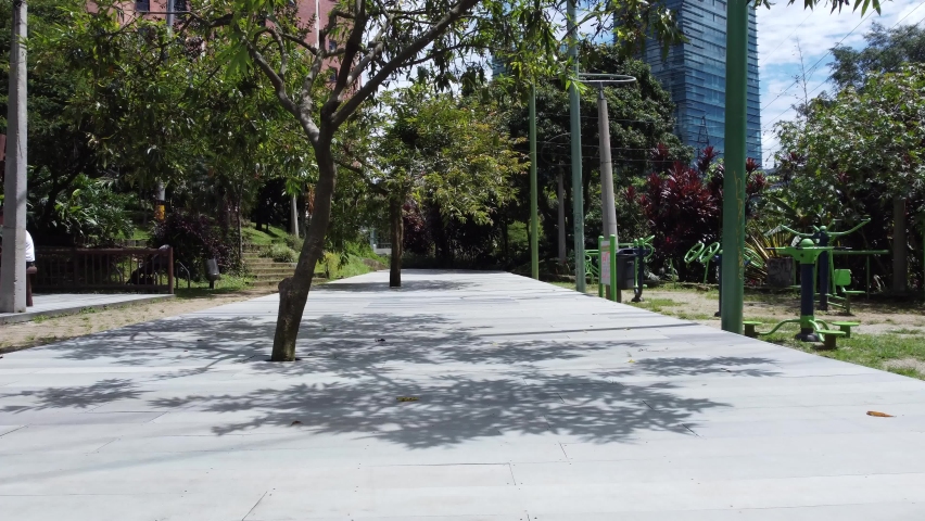 Beautiful park located in Medellin colombia