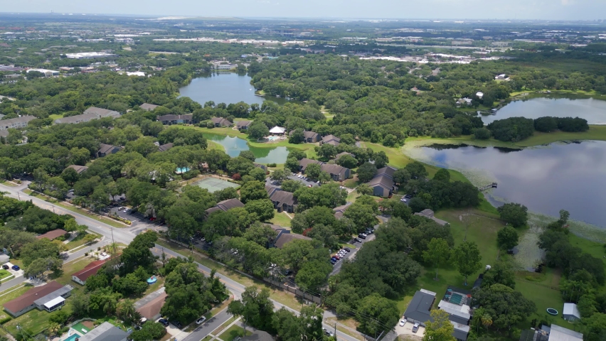 Aerial View of Drone Brandon Hillsborough County FL