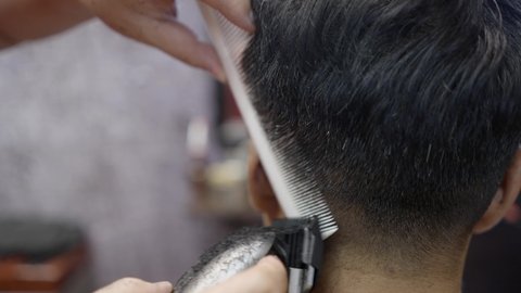 49 Man Hair Cut Back Side Stock Video Footage - 4K and HD Video Clips |  Shutterstock