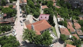 historical mosque, aerial historical mosque, islamic