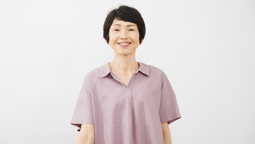 Smiling and gutsy middle woman