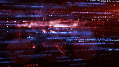 3d Programming Code Abstract Technology Background Stock Footage Video ...