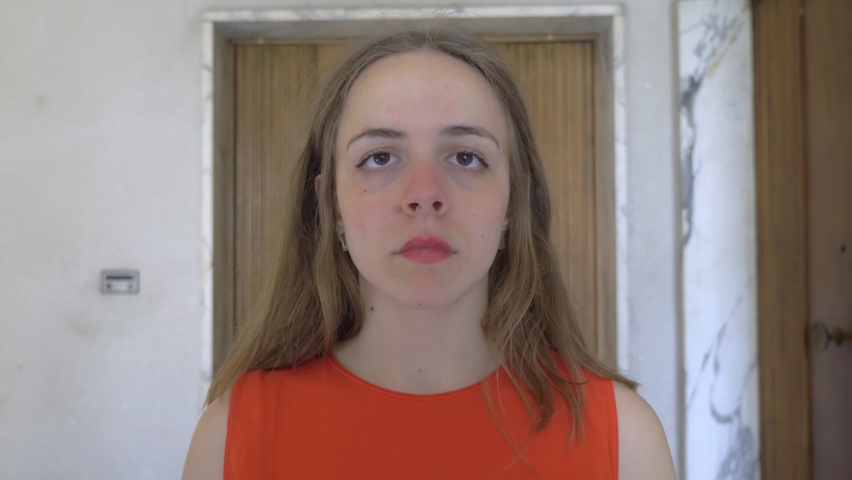 coexistence problems-impassive woman as her partner throws her clothes