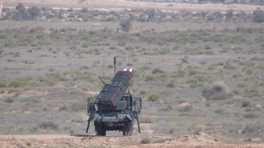 Missile Launch Footage. Slow motion stock footage of a Surface to air missile launch.