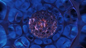 Sci-fi Tunnel with Smoke and Glowing Spiky Orb - Powered by Shutterstock - Get 15% off with code: PIKWIZARD15