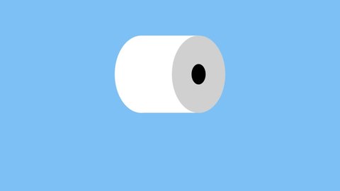 This 2d Animated Toilet Paper Tissue Stock Footage Video (100% Royalty ...