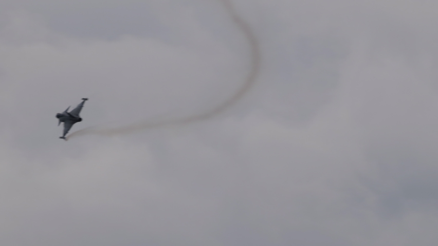 Stock Footage of a Military Fighter Jet