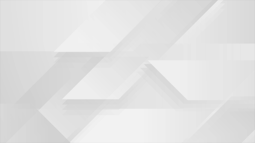 Grey white tech geometric minimal abstract background. Seamless looping motion design. Video animation Ultra HD 4K 3840x2160