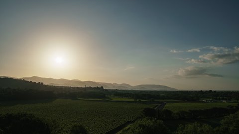 First Rays Rising Sun Break Through Stock Footage Video (100% Royalty ...