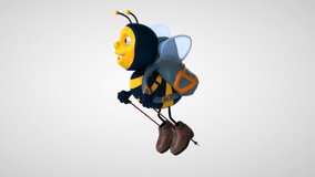 New popular 3D animated cute honey bee video