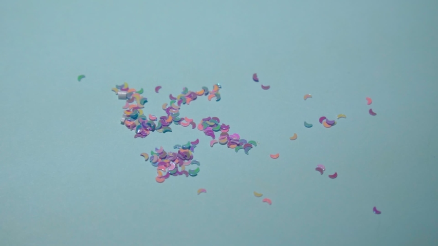 Close up microplastics. Creative concept of water pollution and global warming. Climate change idea. Slow motion | Shutterstock HD Video #1092173017