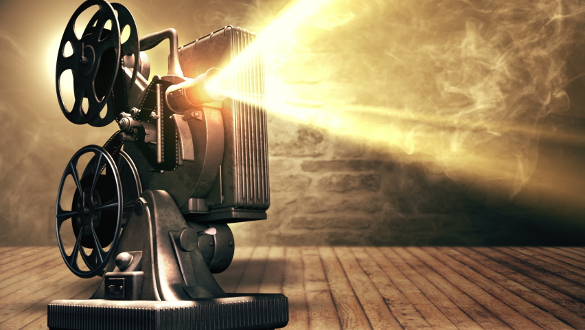 Old Film Projector in a 3D animation | Shutterstock HD Video #1092175753