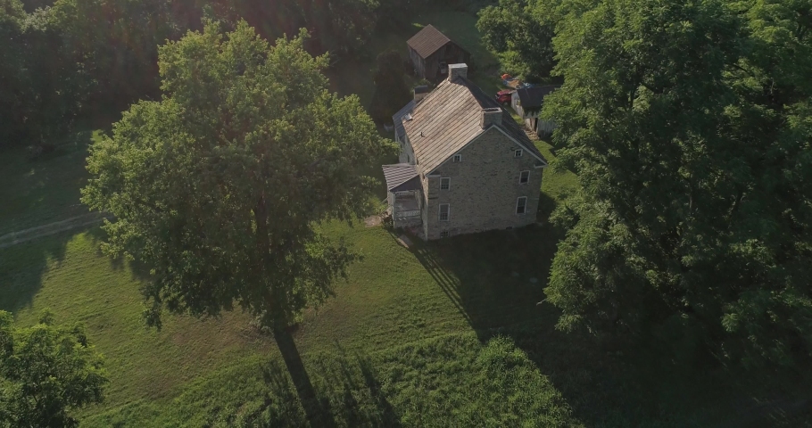 Rustic Cottage in the countryside of western Virginia, Aerial Drone