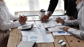 Business team analyzing income charts and graphs with modern laptop computer. Close up.Business analysis and strategy concept. - Powered by Shutterstock - Get 15% off with code: PIKWIZARD15