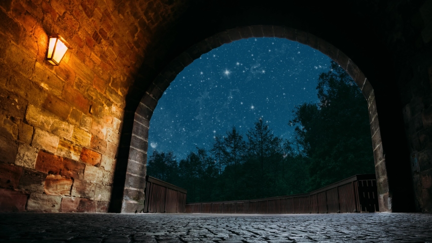 A night light in the end of a tunnel
