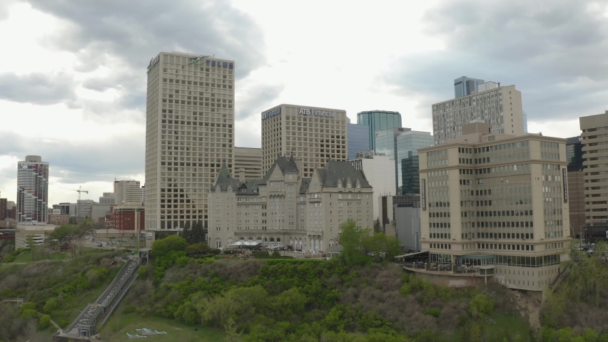 Aerial Shot of Downtown Edmonton