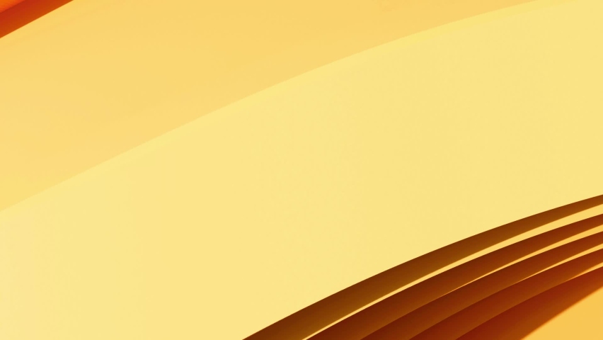 Orange color design for website, poster, brand identity, brochure, presentation template. Yellow line curve design on abstract sandy background. Abstract background with soft waves. 3D illustration