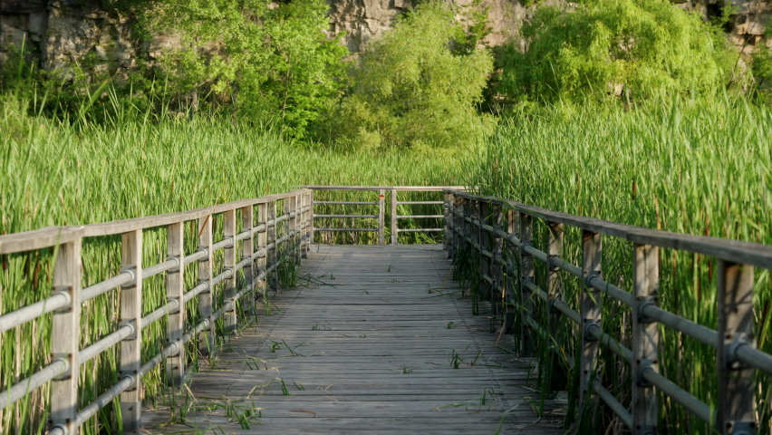 A pathway in the valley.