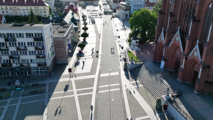 Białystok street in Poland Eastern europe  lipowa 