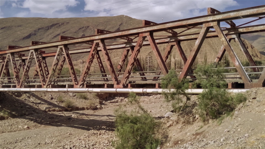 Old Bridge near the Pukara of Tilcara, Jujuy province, Argentina.