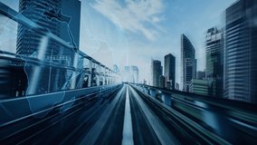 Business data analytic with tacit intelligent software making marketing strategy . Concept of smart digital transformation and technology disruption that changes global trends in new information era . - Powered by Shutterstock - Get 15% off with code: PIKWIZARD15