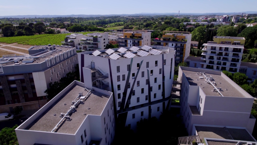 Architectural follies in Montpellier in the south of France.