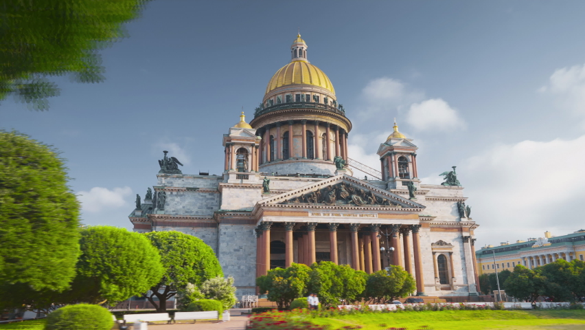 St. Isaac's Cathedral and Alexander Garden. Russia, Saint Petersburg