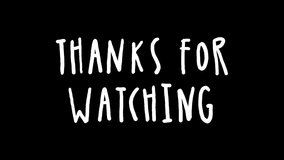 Thanks for Watching outro video animation