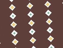 Simple geometric background in retro colors. Abstract endlessly looping video background in a calm vintage style. Minimalistic patterns in chocolate and candies tones.