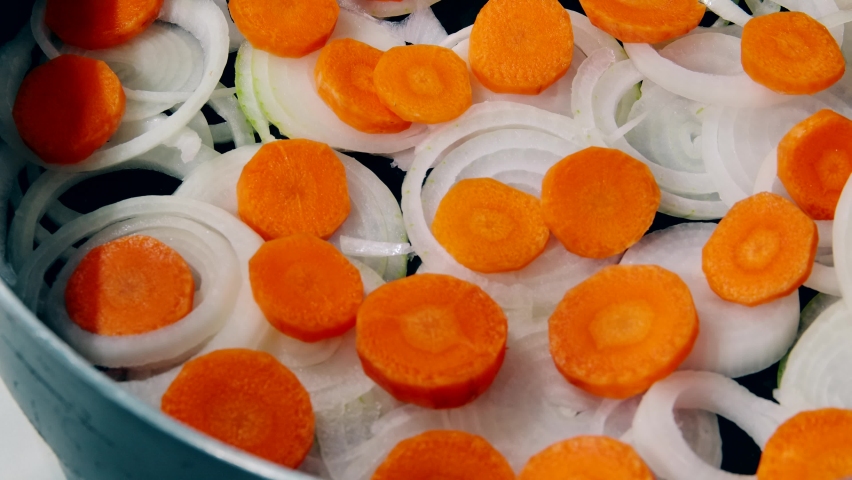 Fish soup with vegetables. Healthy food, fish soup with carrot, Gefilte fish, Passover. Step by Step