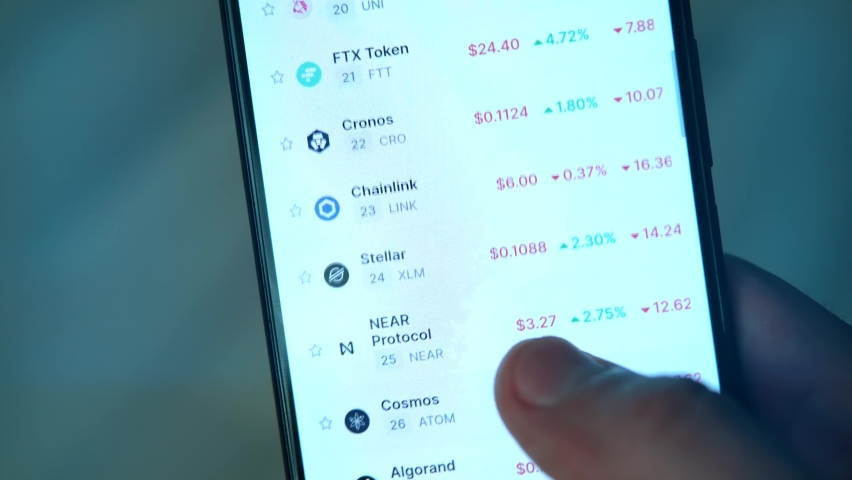 Cryptocurrency Trading Chart On Mobile Phone. Bitcoin Price Chart Digital Exchange. BTC ETH Trading Online Graph. Forex Crypto Currency Financial Trader. Analyze Growth Stocks Fund Crypto Coin Trend | Shutterstock HD Video #1092397275