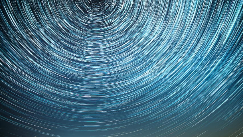 Star Trails On Night Sky Background. Meteors Fly Across Sky. 4k Time Lapse Night Starry Sky Stars And Meteoric Track Trails. Spin Trails Of Stars. Meteors Cross Dark Blue Sky. Amazing Stars Effects In - Powered by Shutterstock - Get 15% off with code: PIKWIZARD15