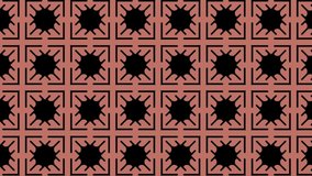 Abstract geometric seamless circles pattern animation scrolling right. Abstract geometric seamless pattern of triangular geometric shapes. Modern stylish texture. Repeating geometric tiles.