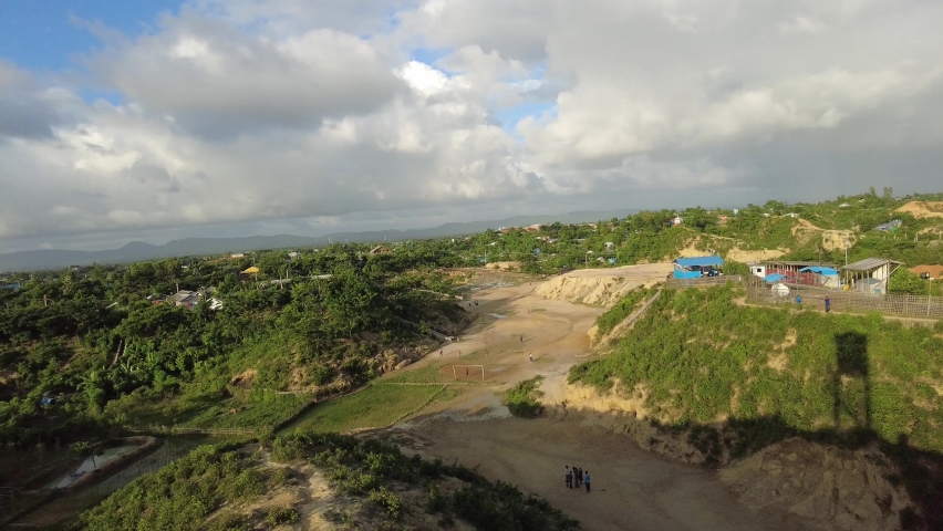 This is a view of World Largest Rohingya refugees Camp in Bangladesh.