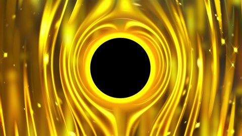 Black Hole Gold Backdrop Computer Generated Stock Footage Video (100% ...