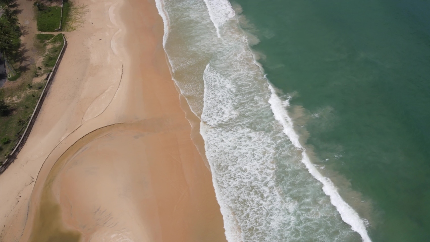 Top view on Beautifu beach